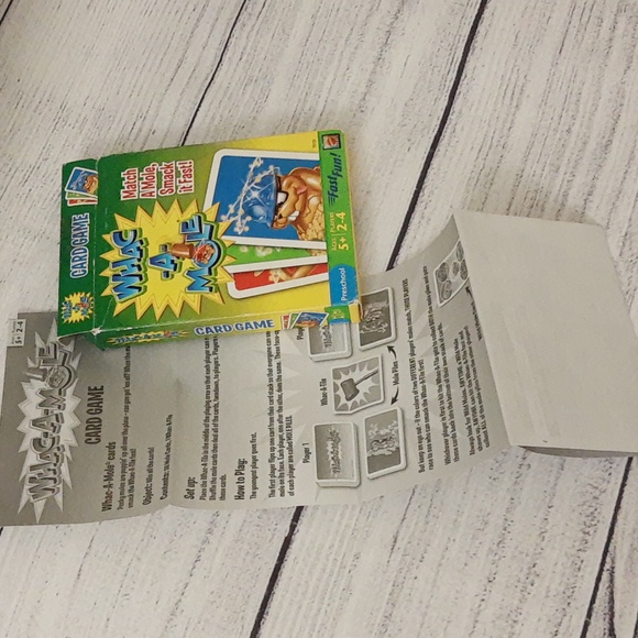 Whac-A-Mole Card Game COMPLETE (2009), Box Damage - Picture 15 of 16